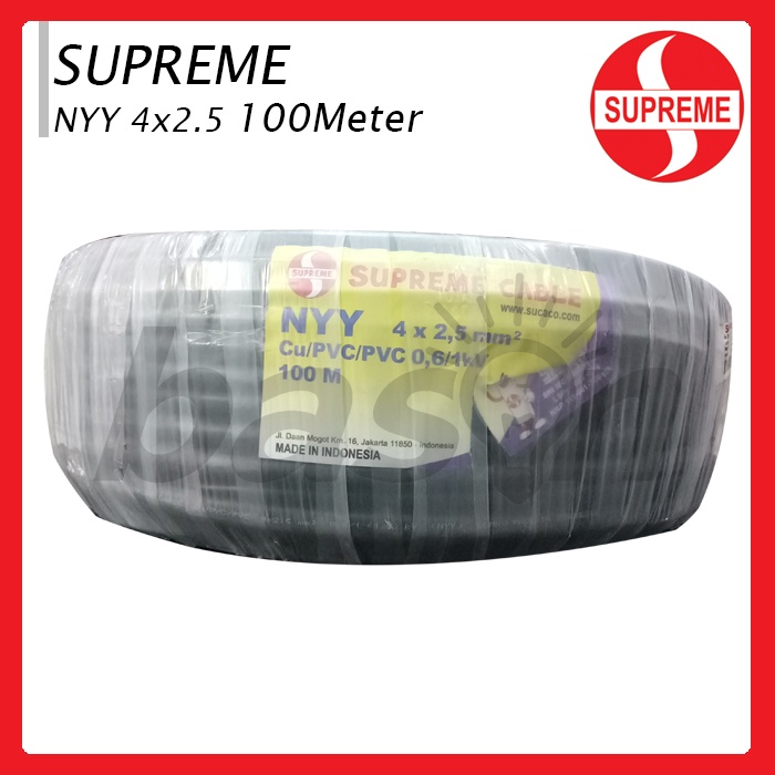 Supreme NYY 4X2.5 @ 100 Meter - Kabel Listrik