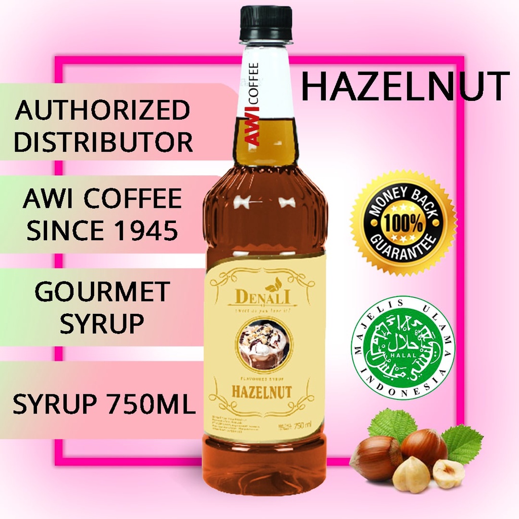 

Awi Segar Harum I Syrup Hazelnut 750ml I denali I coffee | Flavored