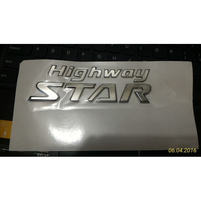 Emblem Bagasi " Highway Star " Hws Livina Hws Serena Hws