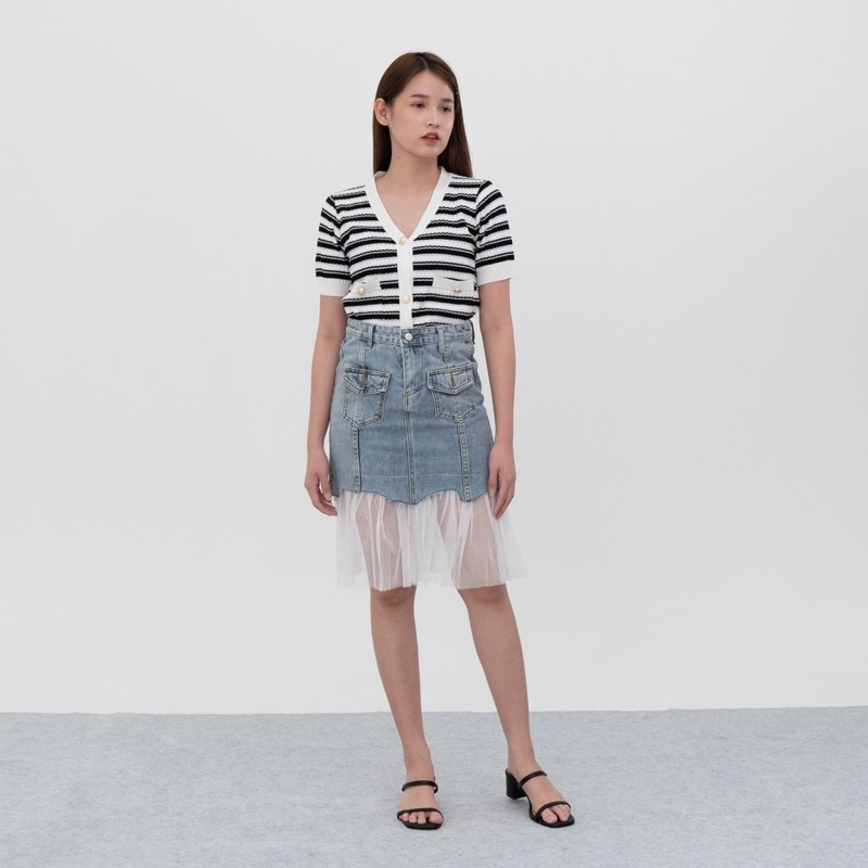 VIERLIN - Rok jeans 1999