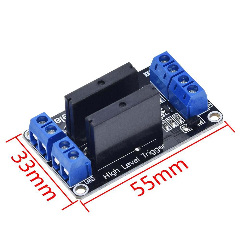 Lanfy Modul Relay Solid State 240V 2A Elektronik Tahan Lama Modul Relay Sekring Resistif 1per2 /4 /8 Channel