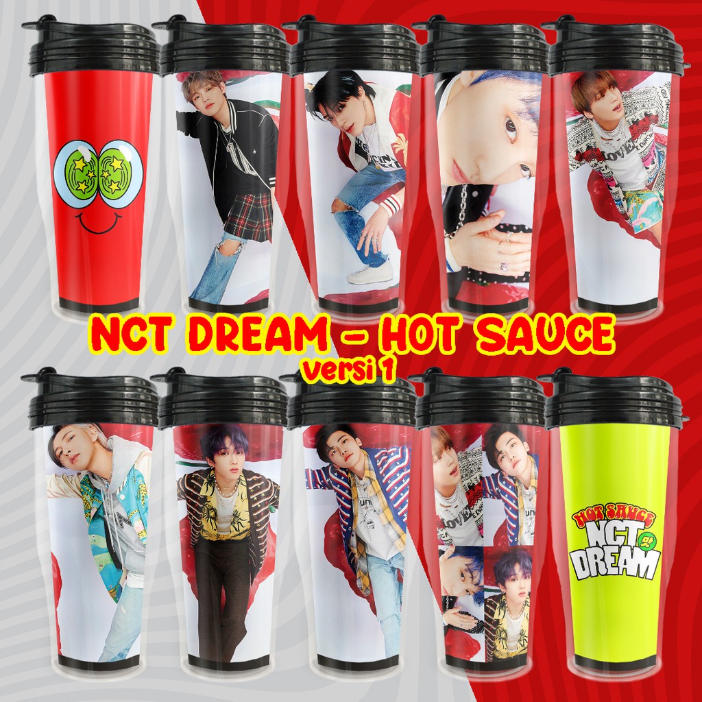 Tumbler NCT Dream Hot Sauce versi 1 - Botol Minum Murah Merchandise KPOP Unofficial