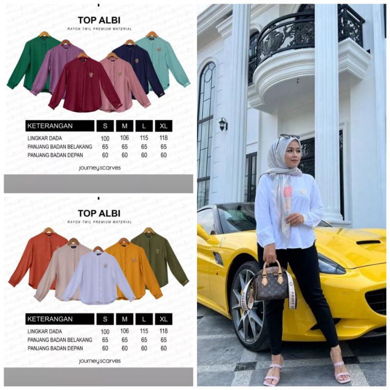 blouse kemeja top Albi journey