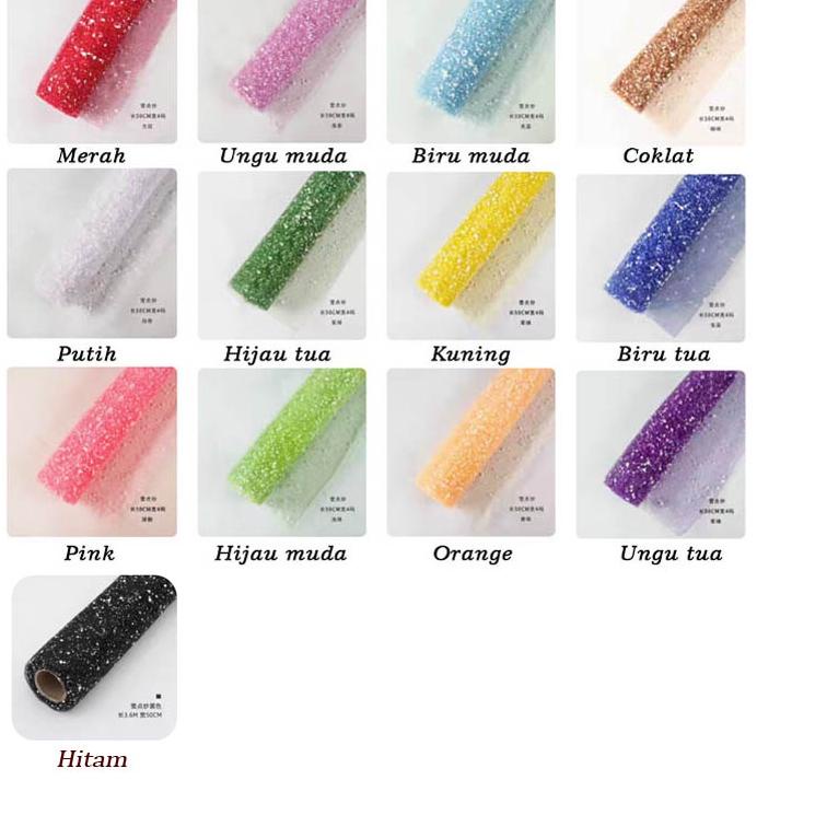 

♙ 1ROLL Kain Tile Salju - Kertas Wrap Snow - Bahan Buket Bunga Tile007 ◄