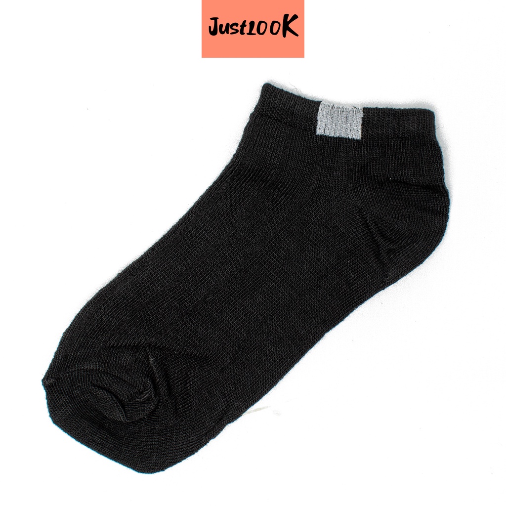 JustLook Kaos Kaki Polos 6 Garis Unisex Fashion Wanita Pria Kaos Kaki Import Murah-1