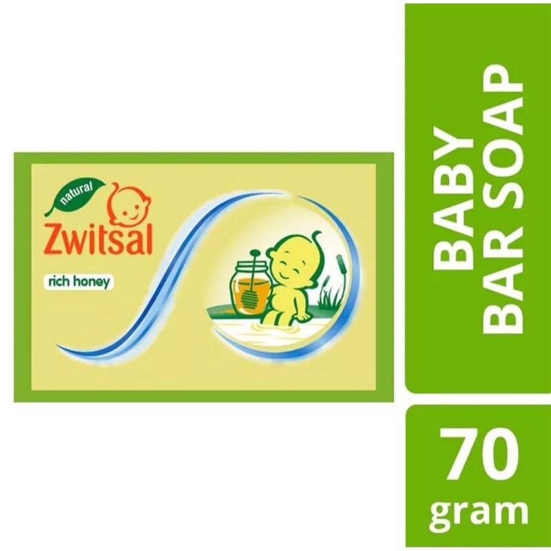 Zwitsal baby bar soap milk honey / rich honey 70gr sabun bayi batang ASOKA