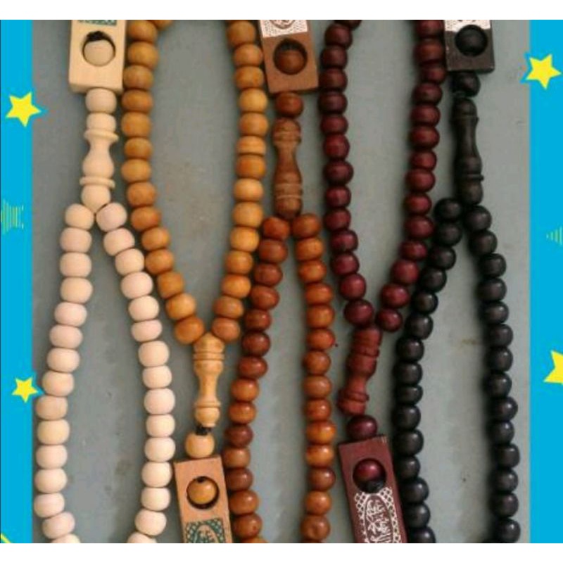 Tasbih Kayu 33 / souvenir muslim umroh ibadah haji