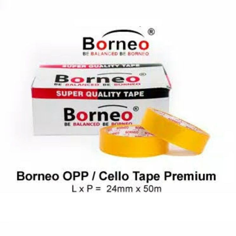

BORNEO Lakban solatip transparant 24 mm