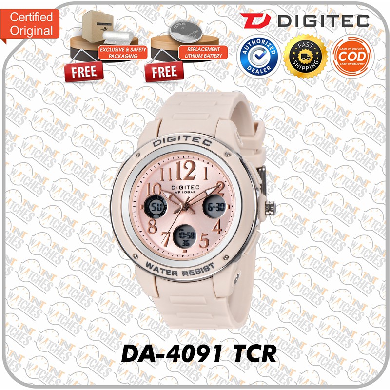 Jam Tangan DIGITEC DG - 4091 / DG 4091 / DG4091 3091 Watch ORIGINAL-Cream - TCR