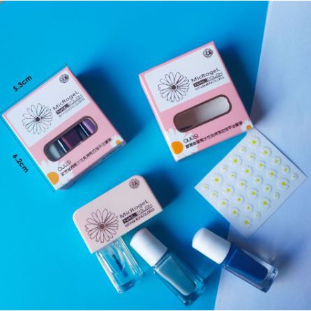 Microgel Nail Polish 3in1 Free Stiker Oulisi Microgel Kutek Kuku Cat Kuku