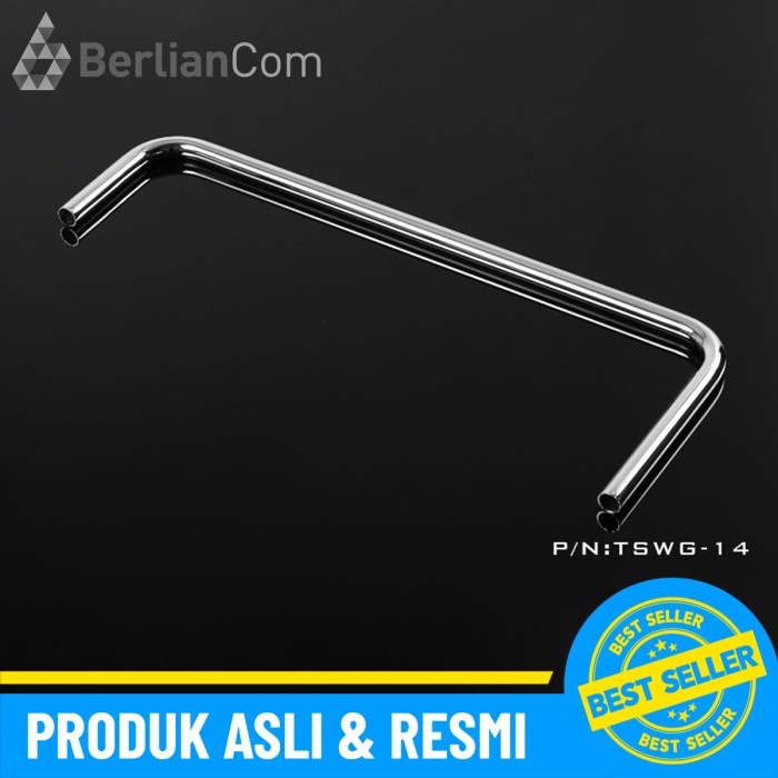 BARROW TSWG-14 14mm 90 Double Bend Cooper Chrome Metal Rigid Tube