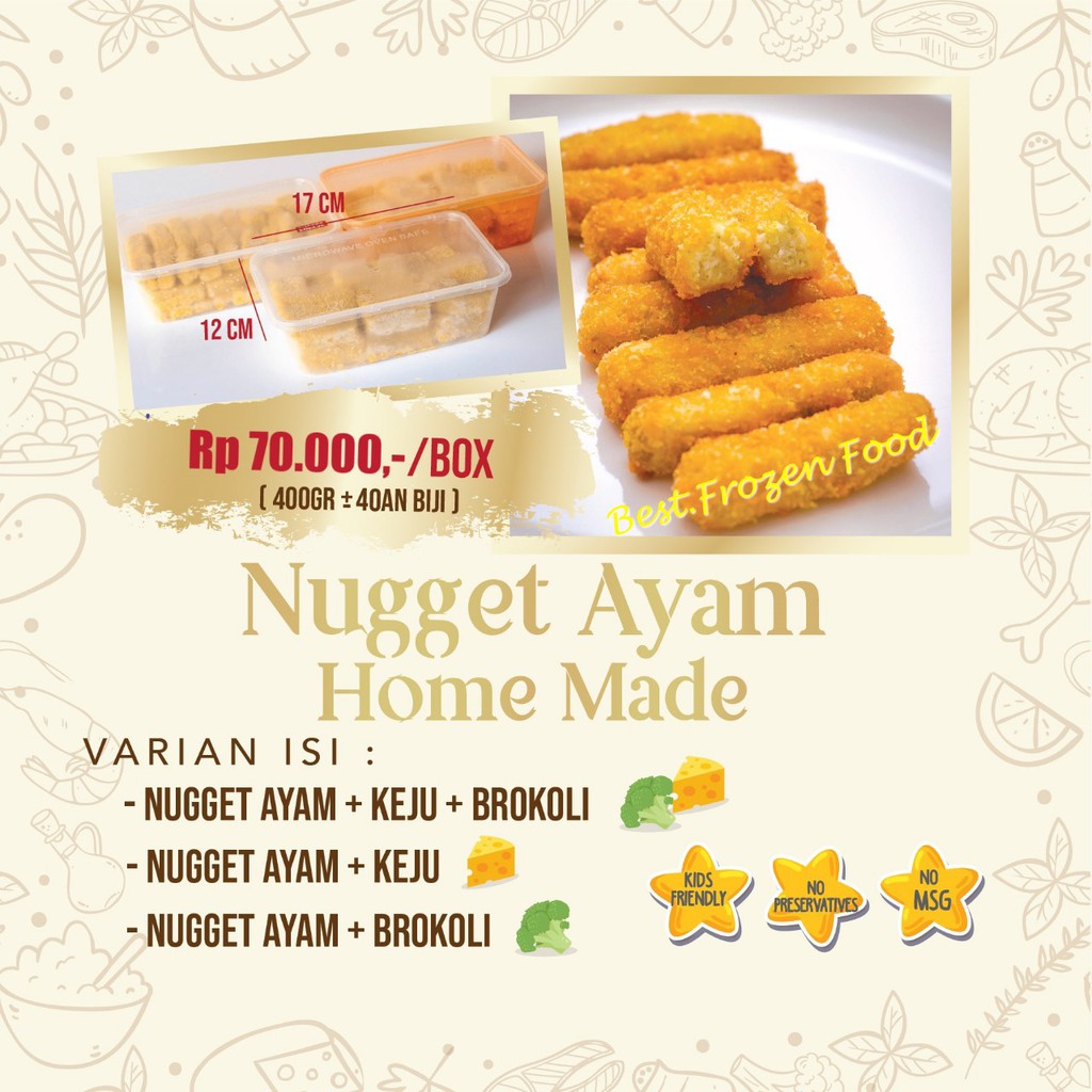 

Frozen Home Made Chicken Nuggets (400gr)