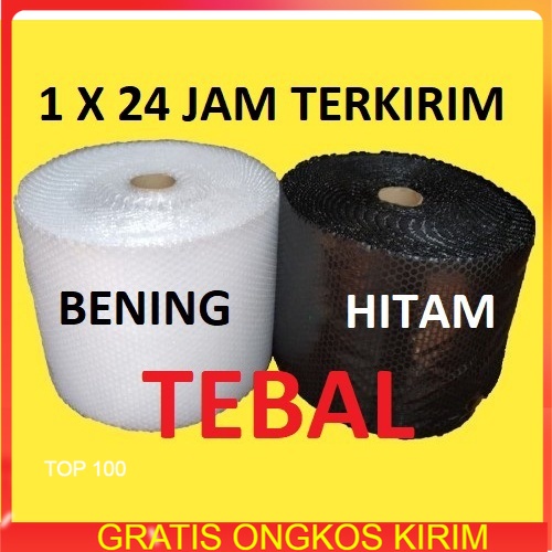 

Bubble Wrap Hitam dan bening 40Cm x 50Meter / 30Cm x 50Meter / 25Cm x 50Meter / 20Cm x 50M