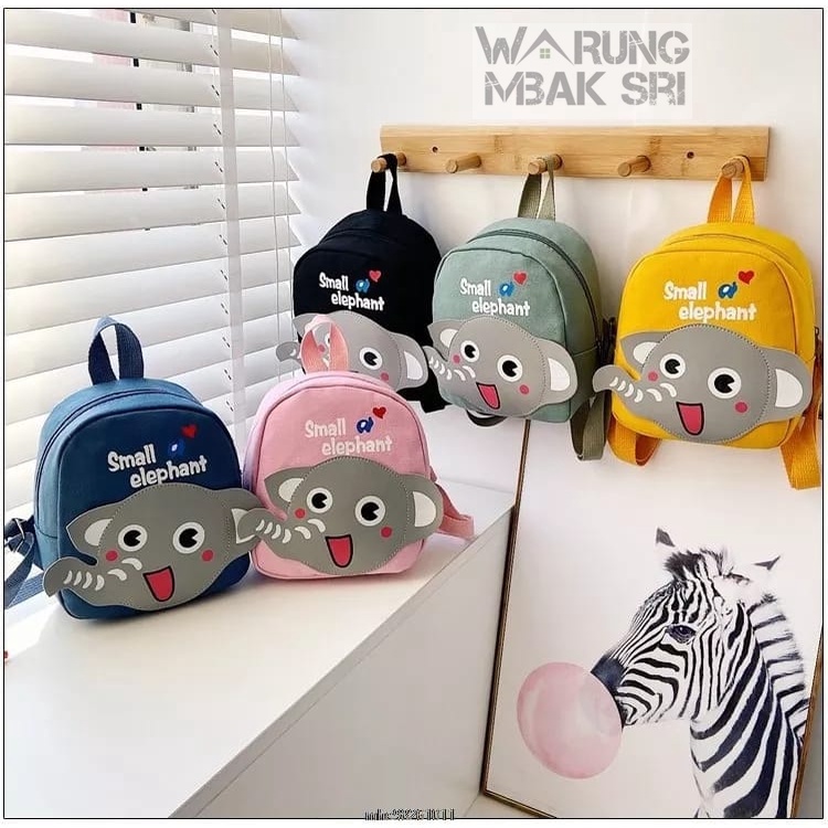 Tas Ransel Anak TK & Paud Motif Gajah untuk umur 2-4 tahun