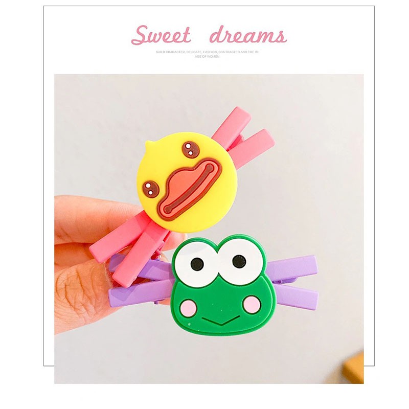 TERBARU COD HairPin Set 5Pcs Children Kartun Jepit Rambut Anak Perempuan Korea Ikat Rambut Karakter KCR37 R2a