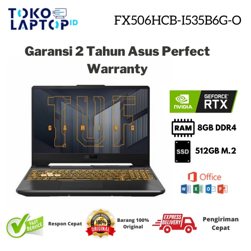 Asus TUF F15 FX506HCB i5-11400H 8GB 512GB RTX3050 4GB