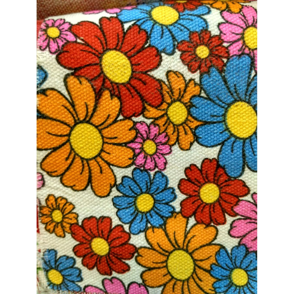 Jual Kain Kanvas - kanvas motif - bahan kanvas - motif bunga matahari Murah