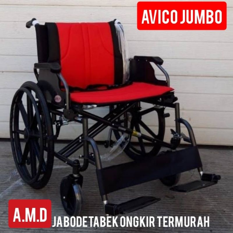 kursi roda jumbo avico beban max 150kg/link gojex