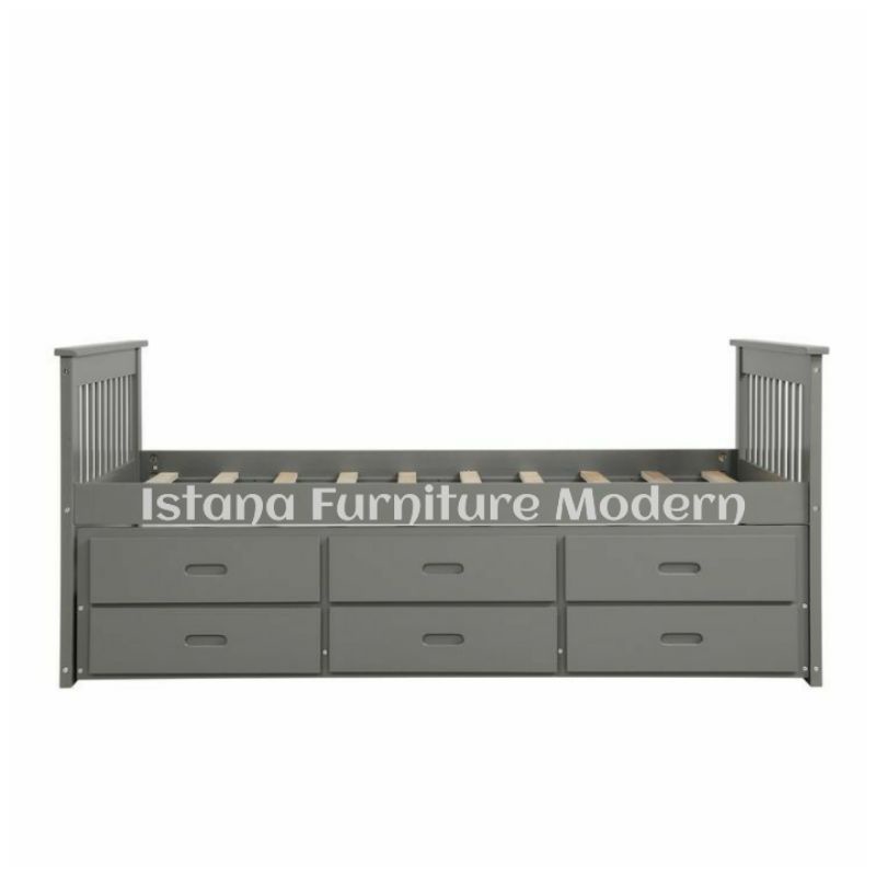 Dipan minimalis laci sorong - Tempat tidur laci sorong - Ranjang minimalis laci sorong