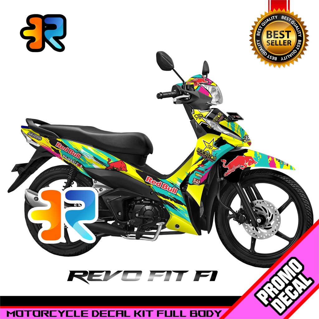 Decal Motor Revo Fit FI Desain Road Race Sticker Decal Full Body