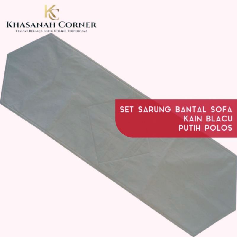 Taplak Meja Panjang Runner Table Cloth Cover Persegi Kain Batik Lurik Tenun Katun Warna Putih Bordir