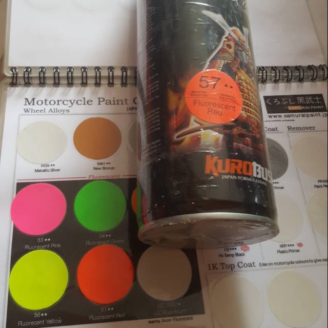 

cat samurai warna stabilo 53 54 55 56 57 green pink yellow orange pylok pylox cat semprot aerosol