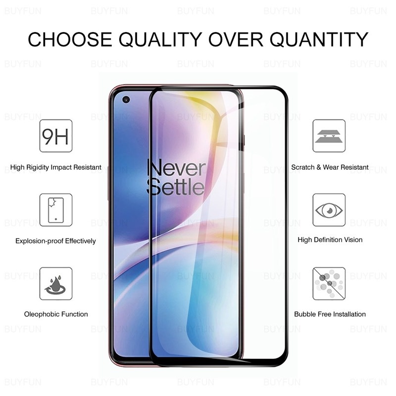 Pelindung Layar Tempered Glass Full Cover Anti Gores Untuk Oneplus Nord 2