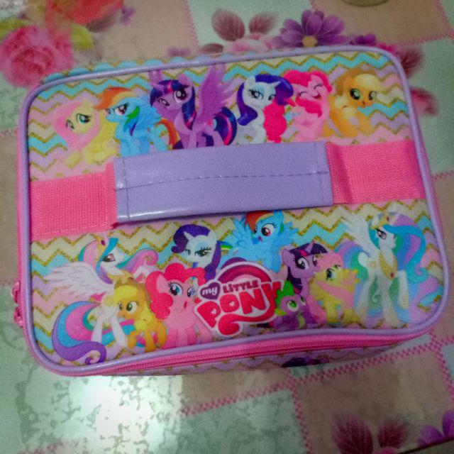 Tas Bekal Anak Karakter Kuda Little Pony Foil 1 Susun Lunch Bag Kantong Makan Tempat Bekal Makanan