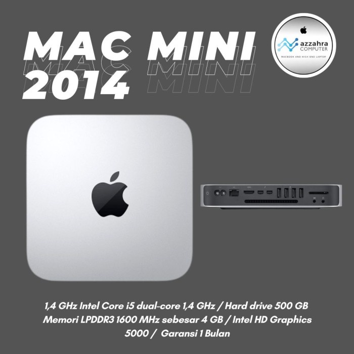mac mini 2014 i5   ram 4gb   hdd 500gb mantul