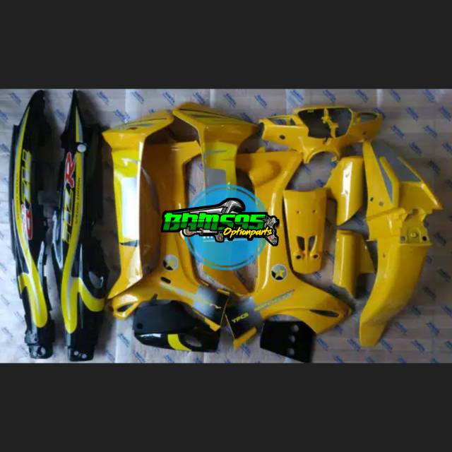 Cover full body halus F1ZR kuning hitam tidak termasuk striping