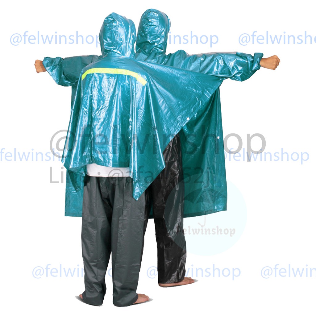 Jas Hujan Poncho 2 kepala 2 in 1 Funtastic Elmondo 708