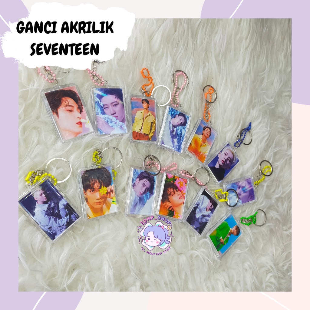 Gantungan Kunci Ganci Keychain Seventeen Mingyu Woozi The8 Scoups Joshua Dino dk hoshi jun Vernon