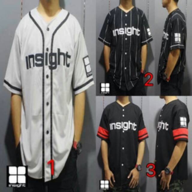 Baju Jersey Baseball hip hop insight custom