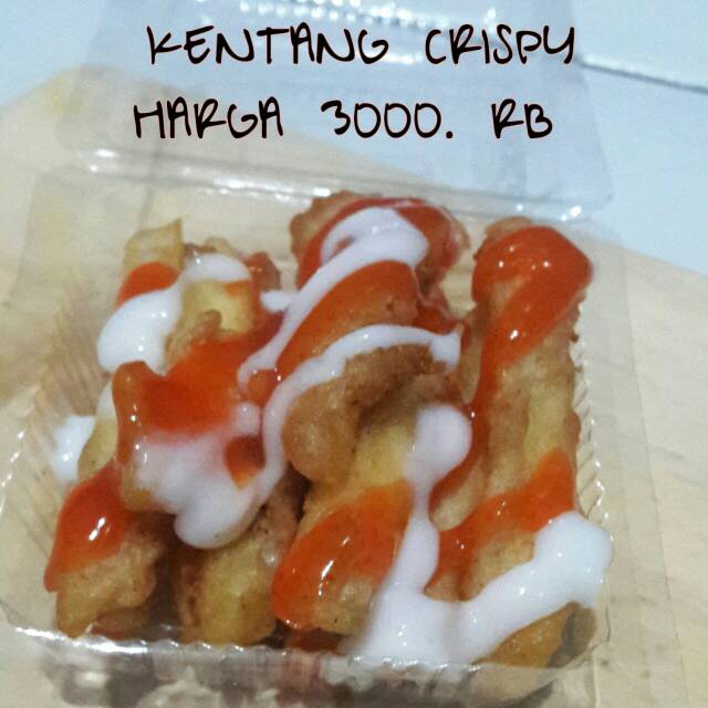 

Cemilan murah. Kentang crispy... cocok sekali untuk yang suka nyemil..