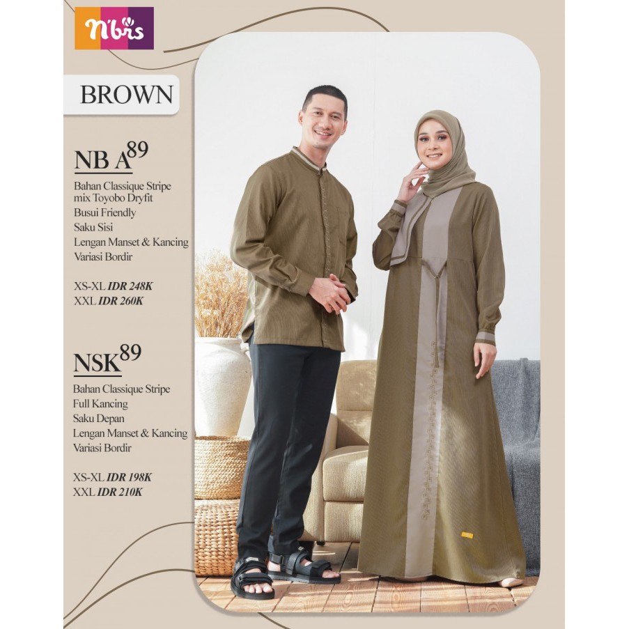 [PROMO] NIBRAS COUPLE / NB A89 / NSK 89 BROWN / By Nibras