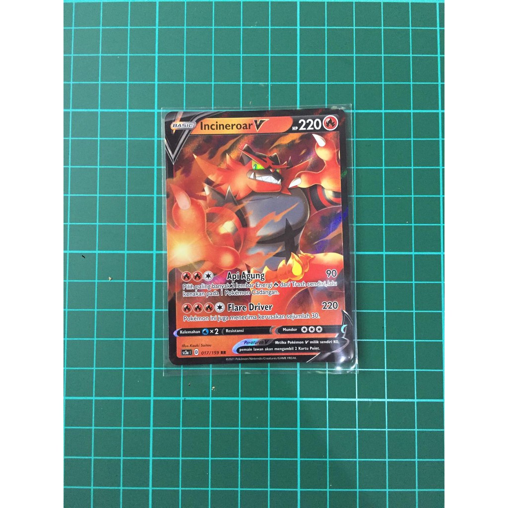 Incineroar V RR Kartu Pokemon TCG Indonesia