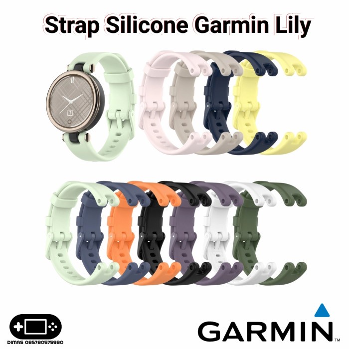 Strap Silicone Garmin Lily Silicon Tali Jam Smartwatch - Pink