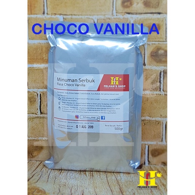 

(500 Gram) Choco Vanilla Premix Milkshake / Bubble Powder Drink
