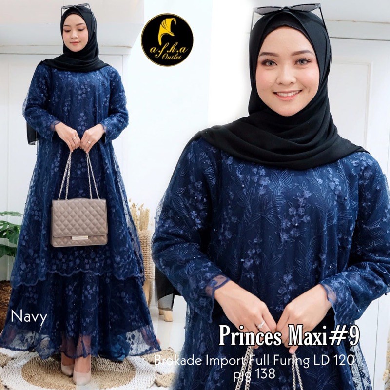 MAXI DRESS TILE BRUKAT PRINCES MAXI