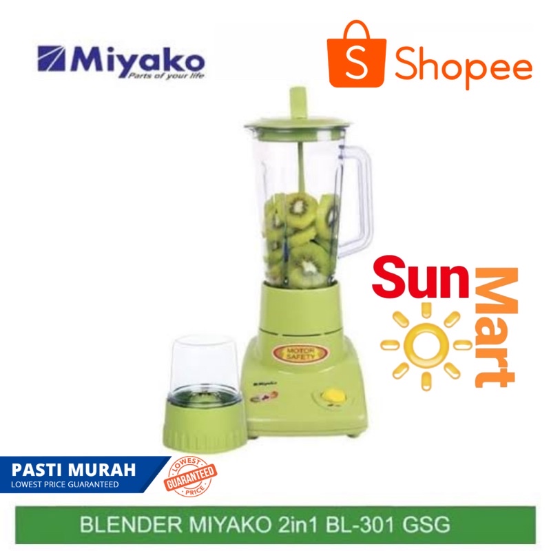 Miyako Blender Kaca+Dry Mill BL-301 GSG