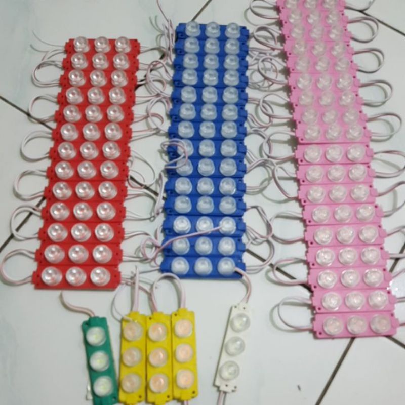 lampu led strip modul 3mata 12v terang