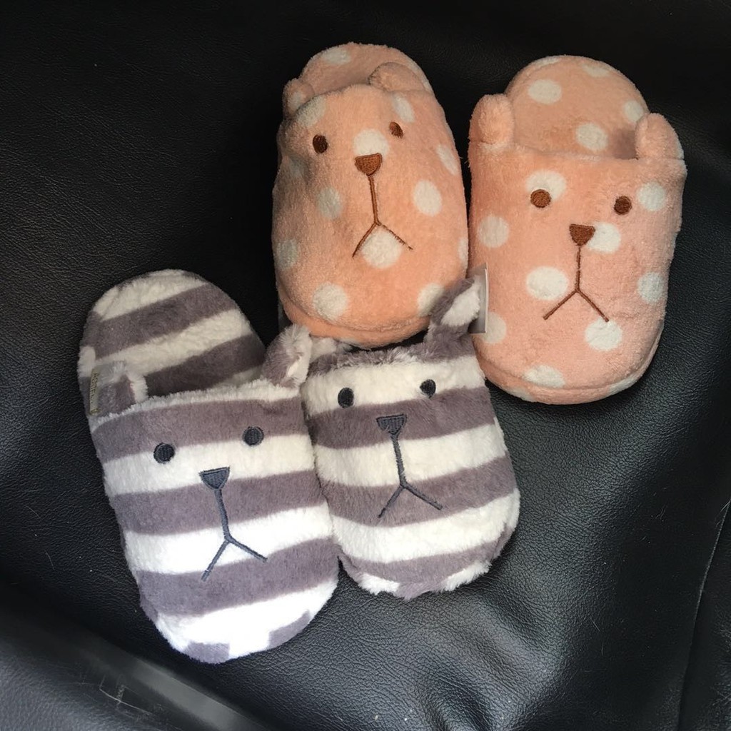 Sandal Cotton Kain bulu Lembut untuk Mobil dan Rumah Lucu