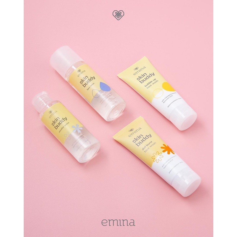 `ღ´ PHINKL `ღ´ ╰☆☆ 𝔢мιℕά ☆☆╮ Emina Skin Buddy Dot Burst Facial Wash sabun cuci muka bahan lembut organik alami cocok untuk remaja