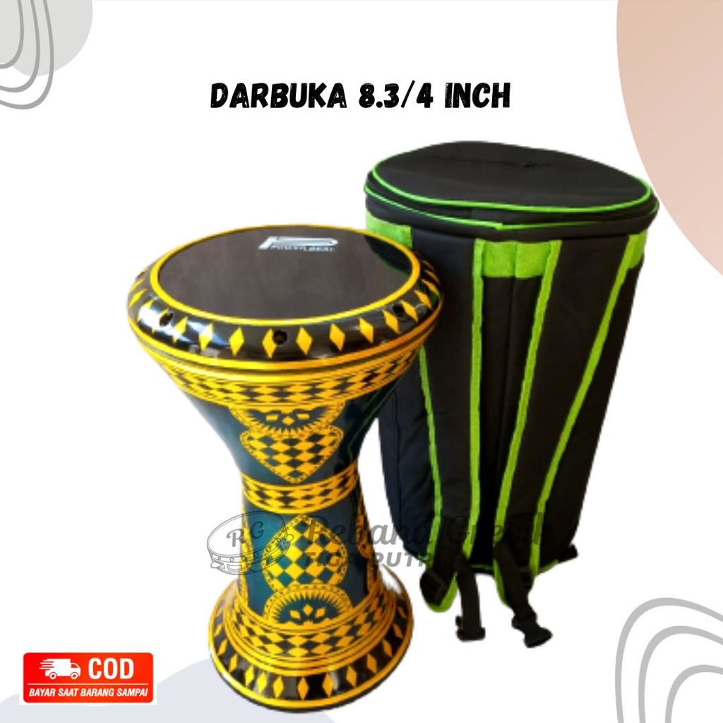 Darbuka alumunium cor dumbuk ukuran 8.3/4 atau 8.75