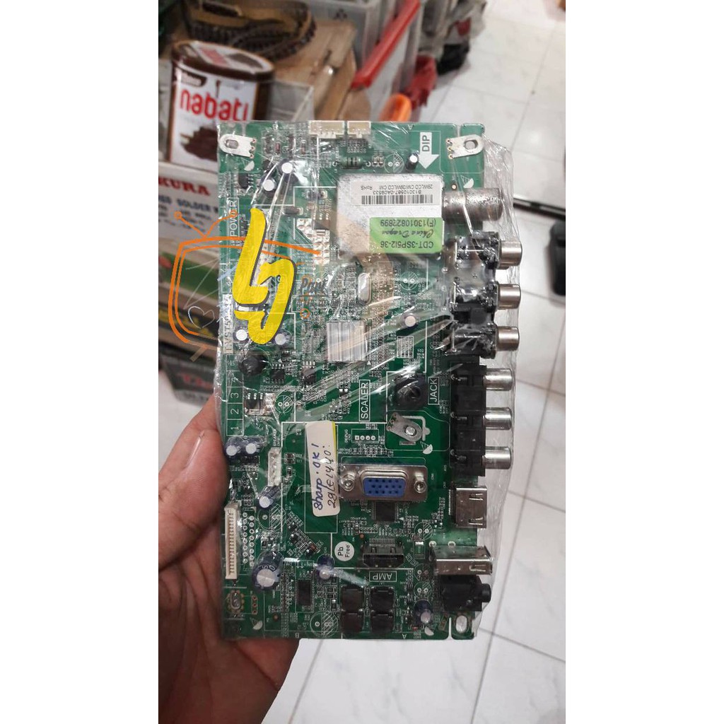 MB TV SHARP LC-29LE440M  - MAINBORD TV SHARP LC 29LE440 M - MESIN TV SHARP 29LE440