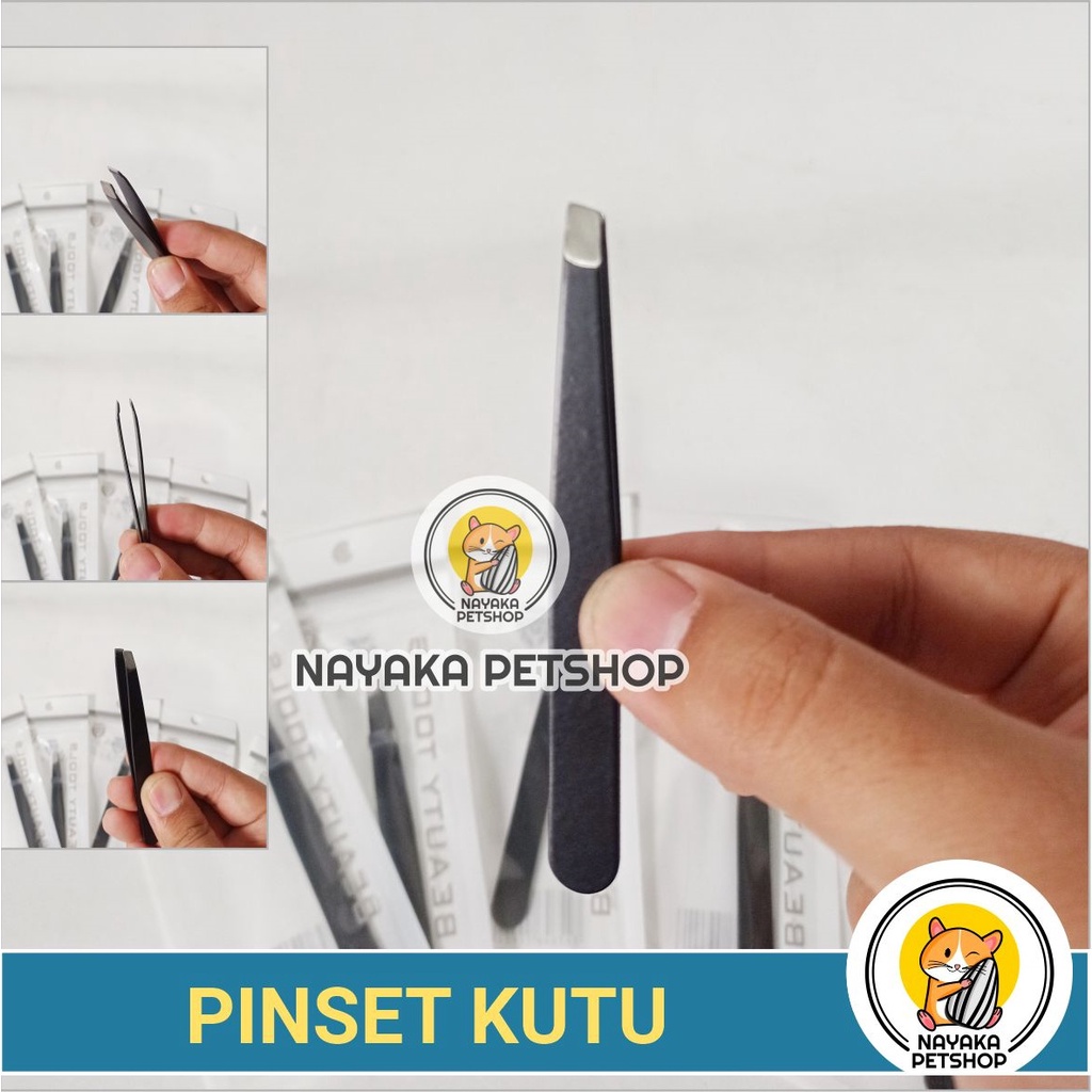 Pinset Kutu Kucing Penghilang Tick Anti Flea Kitten Hamster Kelinci