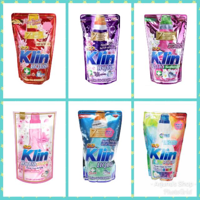 SO KLIN Deterjen Liquid Refill 720ml All Varian