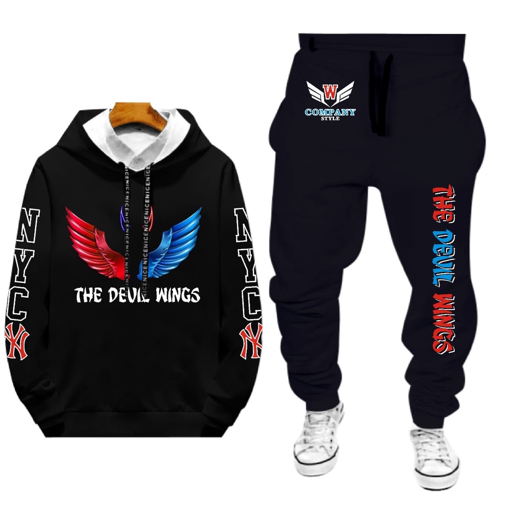 STELAN 1 SET SWEATER DAN CELANA WINGS