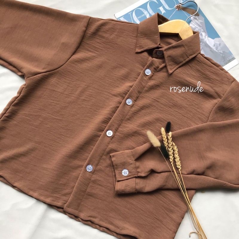 grosir_solo || KEMEJA CROP CRINKLE AIRFLOW / HANIN CROP / KEISYA CROP