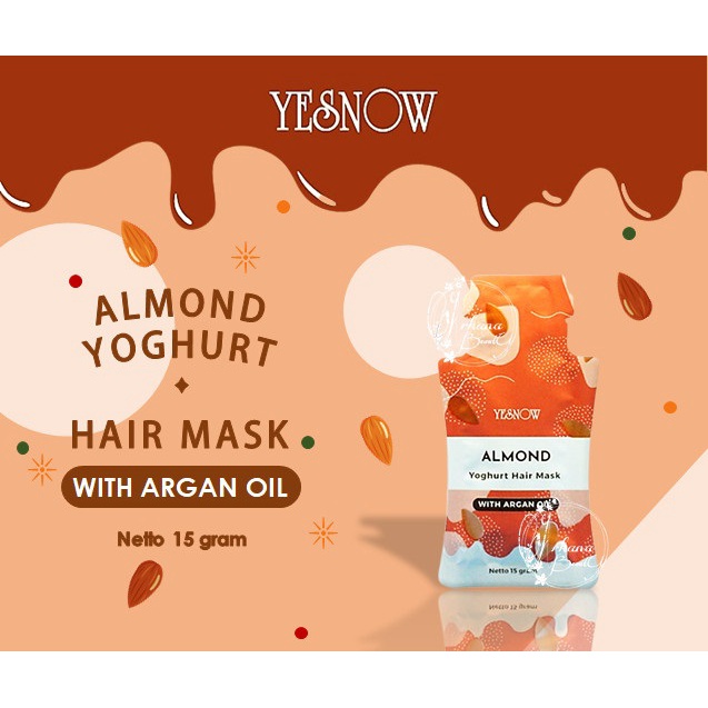 ★ BB ★ YESNOW Hair Mask Sachet 15gr | Masker Rambut | Perawatan Rambut - Yesnow Yoghurt Hair Mask